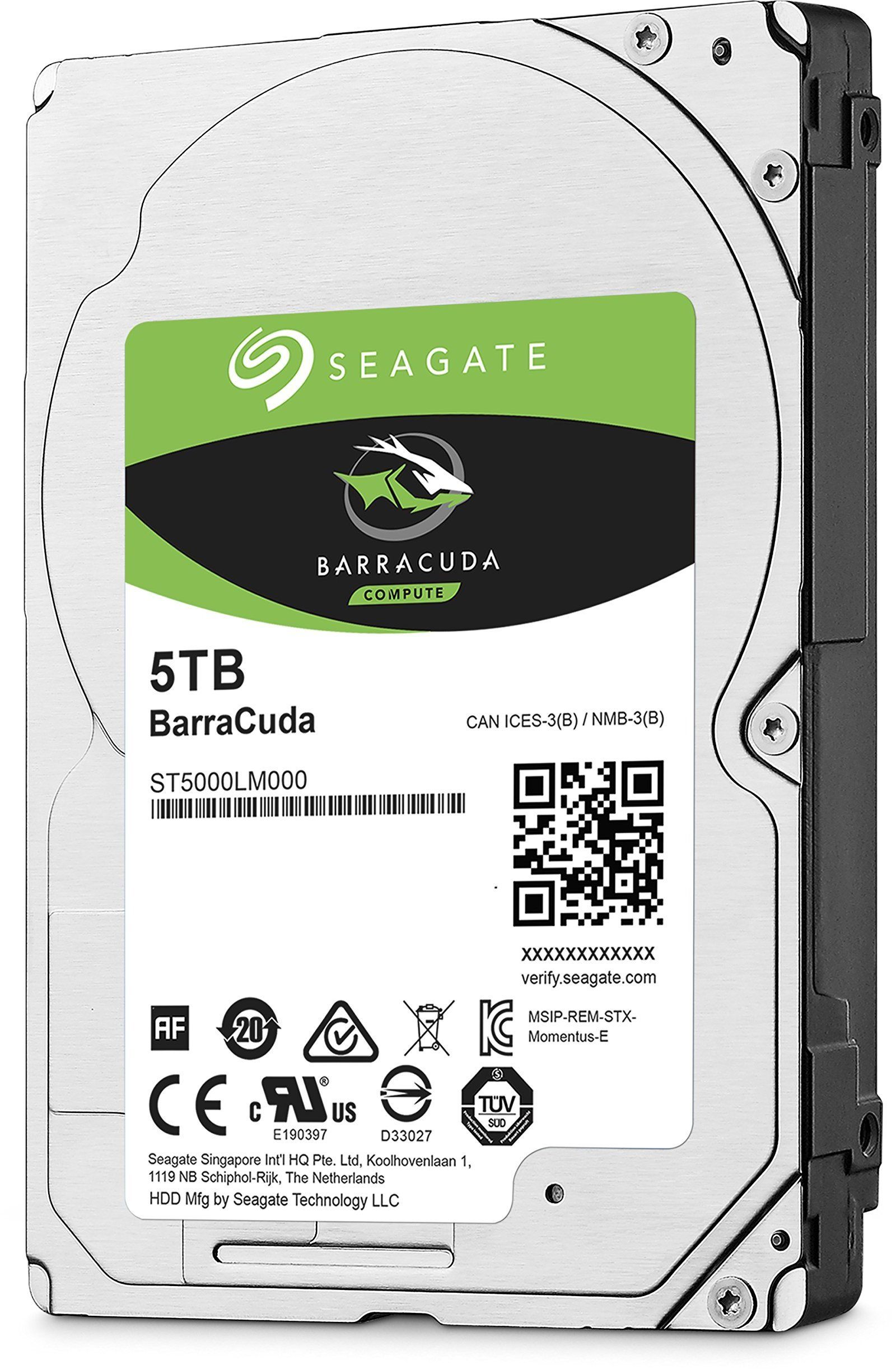 SEAGATE Barracuda 5TB HDD SATA 6Gb/s 5400rpm 2.5inch 15mm height 128Mb cache BLK
